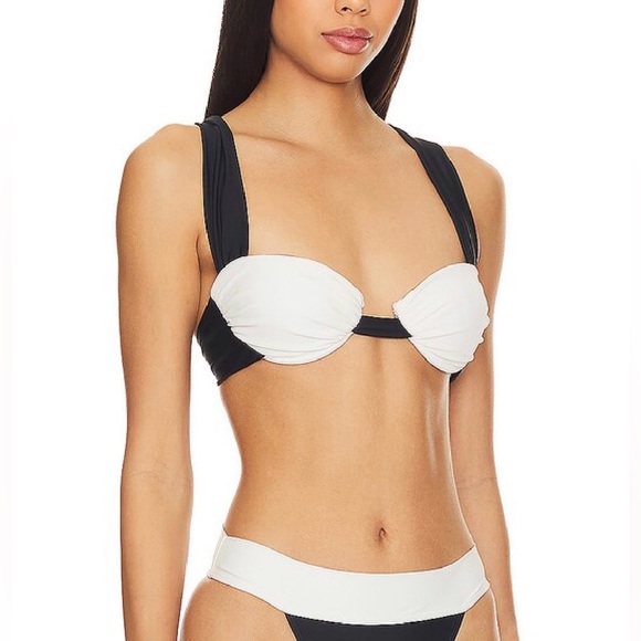 Lovers + Friends KULA RUCHED SWIM TOP - Picture 2 of 3